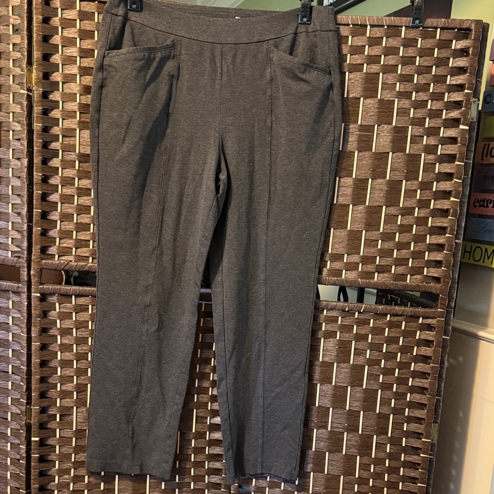 Elegant Charcoal Women's Trousers